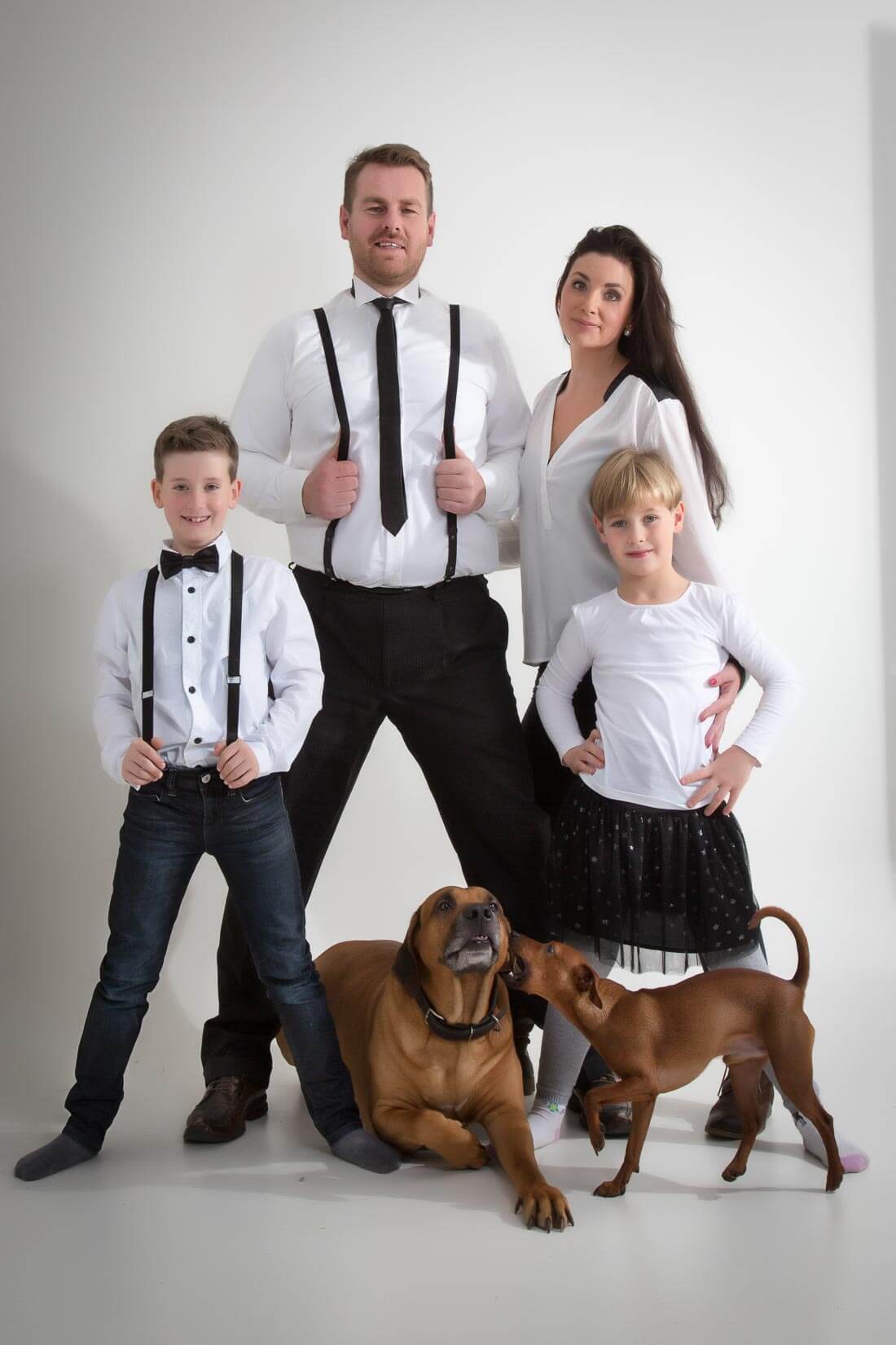 Fotoshooting Familie Im Studio In Dresden Mit Styling